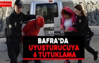 Bafra`da uyuşturucuya 6 tutuklama