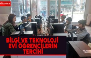 BİLGİ VE TEKNOLOJİ EVİ ÖĞRENCİLERİN TERCİHİ