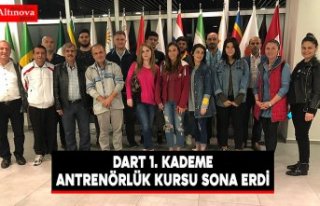 DART 1. KADEME ANTRENÖRLÜK KURSU SONA ERDİ