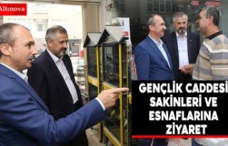 GENÇLİK CADDESİ SAKİNLERİ VE ESNAFLARINA  ZİYARET