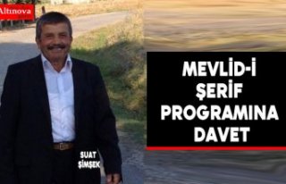 Mevlid-i Şerif programına davet