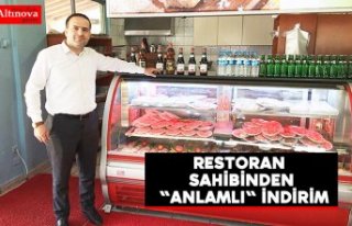 Restoran sahibinden "anlamlı" indirim
