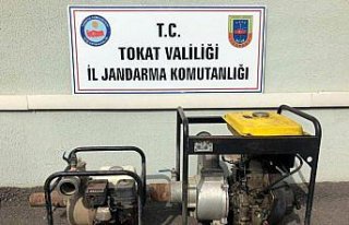 Tokat'ta su motorlarını çalan kişi yakalandı