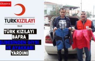 Türk Kızılay'ı Bafra Şubesinden Giysi ve...