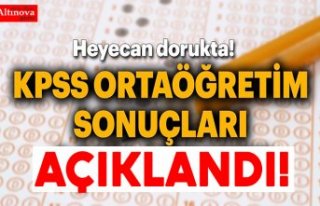 2018 KPSS Ortaöğretim sonuçları