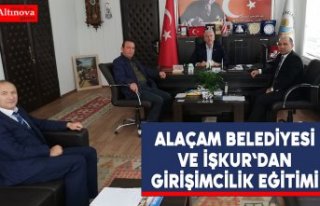 Alaçam Belediyesi ve İşkur`dan Girişimcilik Eğitimi