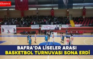 Bafra'da liseler arası basketbol turnuvası...
