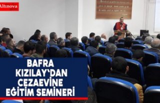 Bafra Kızılay'dan Cezaevine Eğitim Semineri