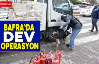 Bafra`da dev operasyon