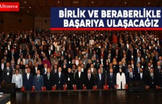 BAŞKAN ŞAHİN: “BİRLİK VE BERABERLİKLE BAŞARIYA...