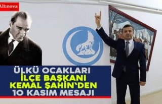 Başkan Şahin`den 10 Kasım Mesajı