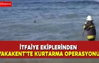 İtfaiye ekiplerinden Yakakent`te kurtarma operasyonu