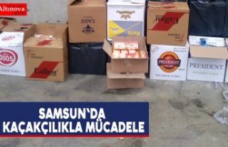 Samsun'da kaçakçılıkla mücadele