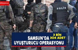 Samsun'da uyuşturucu operasyonu