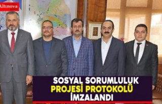 SOSYAL SORUMLULUK PROJESİ PROTOKOLÜ İMZALANDI