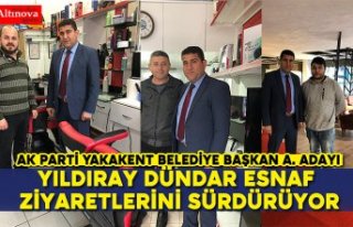 Yıldıray Dündar esnaf ziyaretlerini sürdürüyor