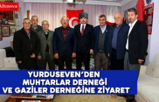 YURDUSEVEN’DEN MUHTARLAR DERNEĞİ VE GAZİLER DERNEĞİNE...