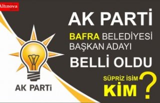 Ak Parti Bafra Belediye Başkan adayı Belli oldu.