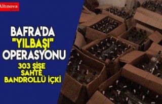 Bafra'da "yılbaşı" operasyonu
