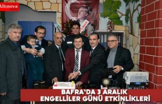 Bafra`da 3 Aralık Engelliler Günü etkinlikleri