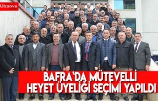 Bafra`da mütevelli heyet üyeliği seçimi yapıldı