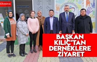 BAŞKAN KILIÇ'TAN DERNEKLERE ZİYARET