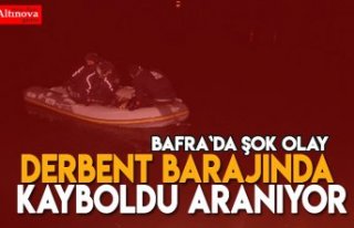 Derbent barajında kayboldu aranıyor
