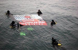 Giresun'da hayatını kaybeden itfaiyeci için dalış...