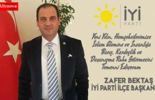 İYİ Parti Bafra İlçe Başkanı Bektaş’tan Yeni...
