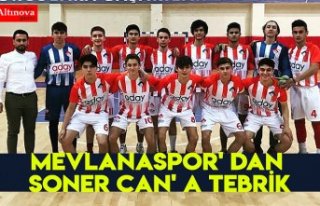 MEVLANASPOR' DAN SONER CAN' A TEBRİK