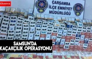 Samsun'da kaçakçılık operasyonu