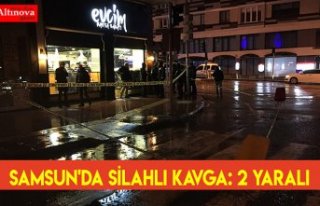 Samsun'da silahlı kavga: 2 yaralı