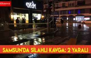 Samsun'da silahlı kavga: 2 yaralı