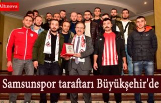 Samsunspor taraftarı Büyükşehir'de