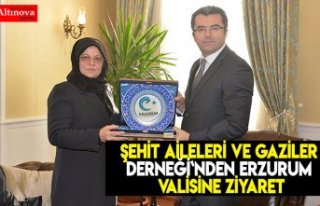 Şehit Aileleri ve Gaziler Derneği`nden Erzurum Valisine...
