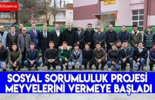 SOSYAL SORUMLULUK PROJESİ MEYVELERİNİ VERMEYE BAŞLADI