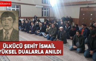 Ülkücü Şehit İsmail Yüksel dualarla anıldı