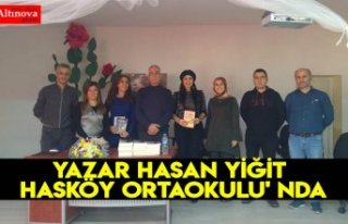 YAZAR HASAN YİĞİT HASKÖY ORTAOKULU' NDA