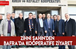 Zihni Şahin'den Bafra`da kooperatife ziyaret