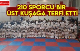 210 SPORCU BİR ÜST KUŞAĞA TERFİ ETTİ