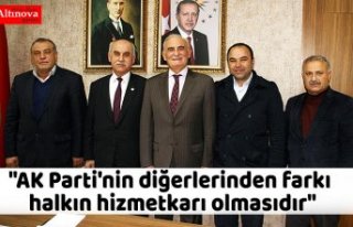 "AK Parti'nin diğerlerinden farkı halkın...