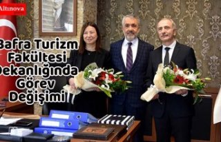 Bafra Turizm Fakültesi Dekanlığında Görev Değişimi