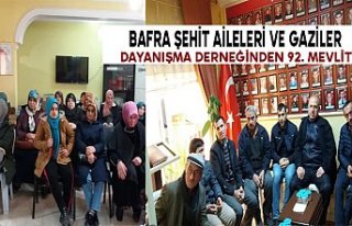 BAFRA ŞEHİT AİLELERİ VE GAZİLER DAYANIŞMA DERNEĞİNDEN...