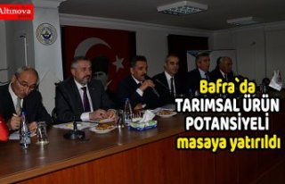Bafra`da TARIMSAL ÜRÜN POTANSİYELİ masaya yatırıldı