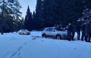 Bartın Uluyayla'da mahsur kalan 3 kişi kurtarıldı