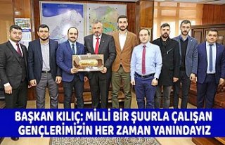 BAŞKAN KILIÇ: MİLLİ BİR ŞUURLA ÇALIŞAN GENÇLERİMİZİN...