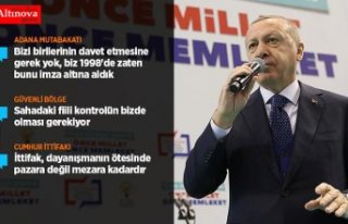 Cumhurbaşkanı Erdoğan: Güvenli bölge sözü yerine...