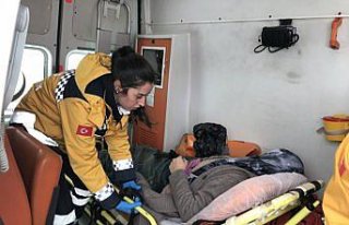 Ekipler hasta kadın için seferber oldu