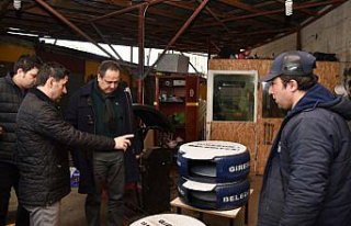 Ekonomik ömrünü tamamlamış lastikler kedi evine...