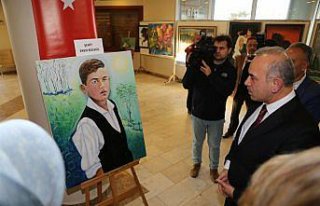 Ev kadınlarından resim sergisi